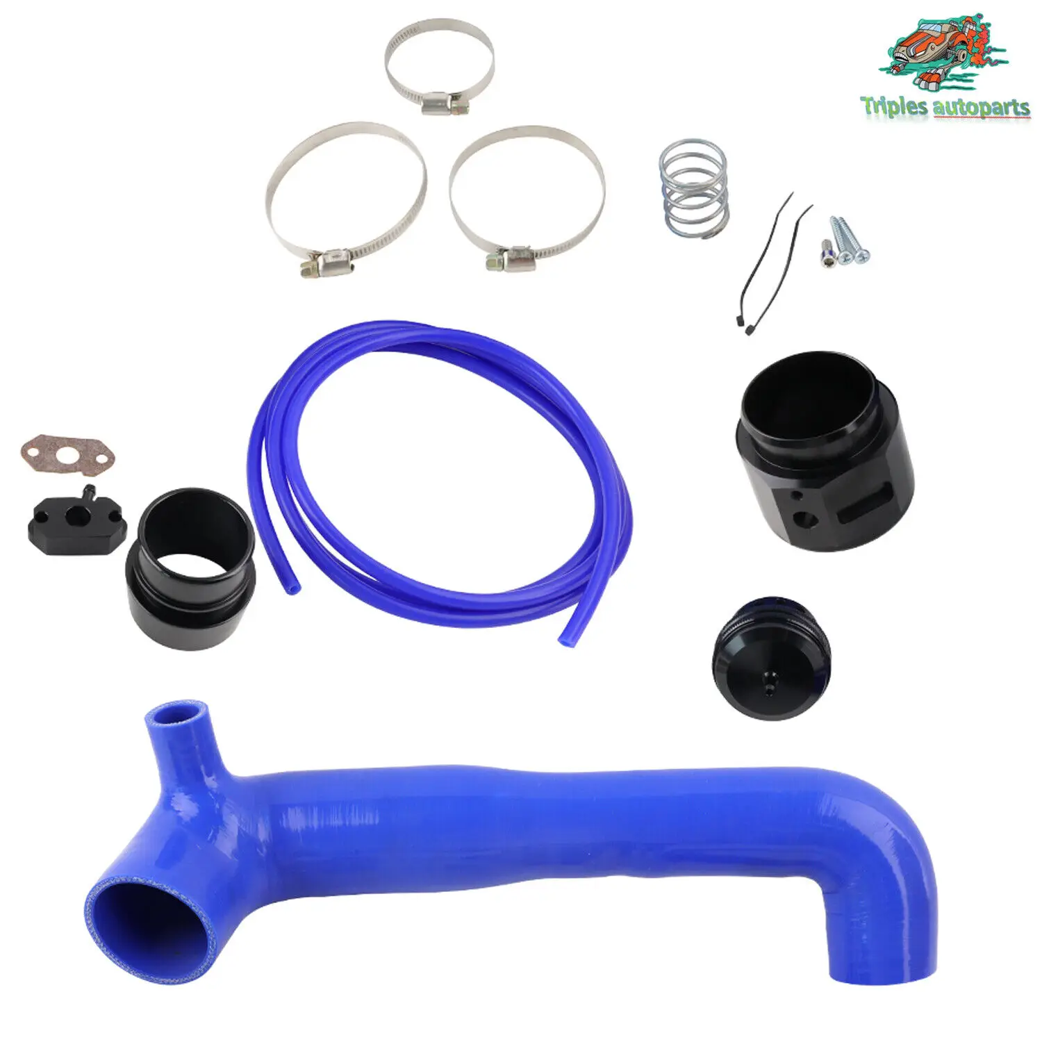 PERFORMANCE Charge Pipe Dump Blow Off Valve BOV Kit For VW Golf Jetta Polo MK7 Forge 1.2 & 1.4 TSI