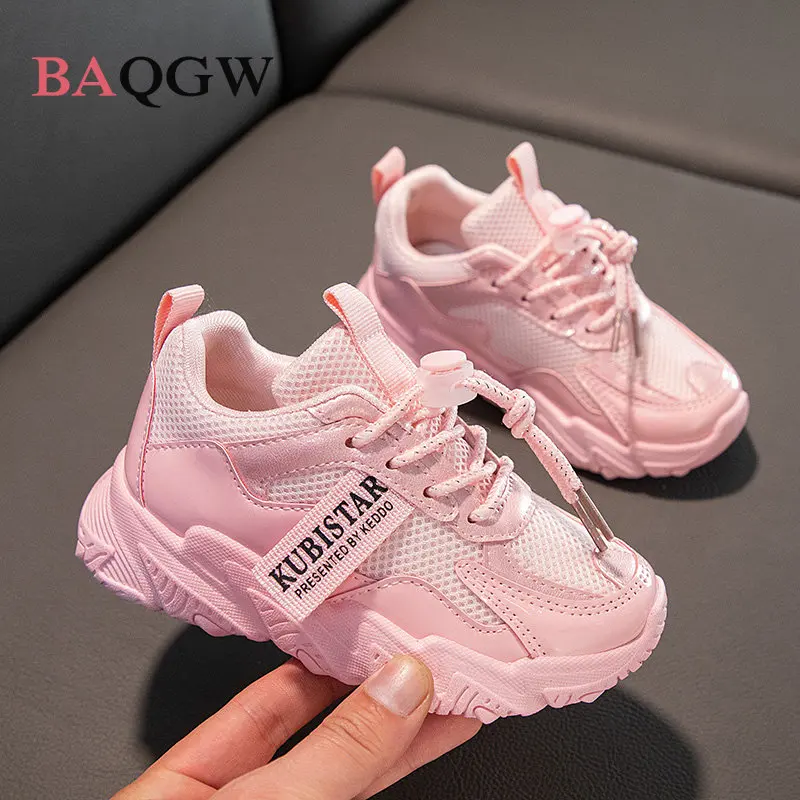 Fashion Kids Sneakers for Boys Girls Breathable Mesh Little Kids Casual Sneakers Non-slip Children Sport Shoes Tenis Size 26-37