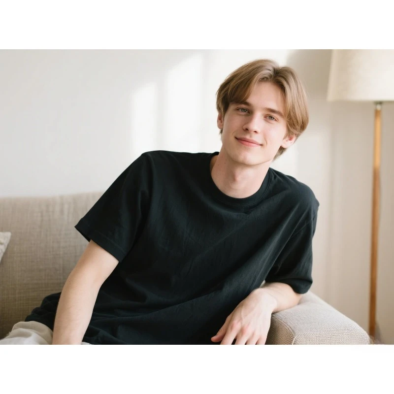 

Cotton To Summer Pure Cotton Heavy Short-sleeved T-shirt Men's Loose Couple Half-sleeved Casual Solid Color T-shirt Trend Shirts