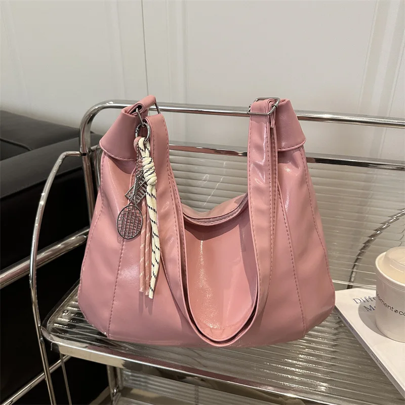 Leisure Commuting Large Capacity Bag for Women, New Fashionable and Versatile Single Shoulder Crossbody Loose Tote Bags view 3