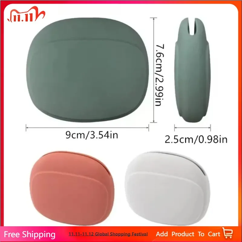 

Hot selling silicone earphone storage bag portable earphone cable data cable storage box EVA earphone cable bag accessories