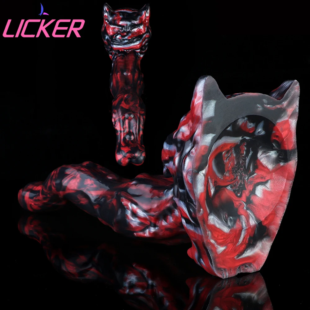 LICKER Silicone Monster Cock Tongue Dildo Anus Dilator Vaginal Massager Anal Plug Women Masturbation Sex Toys Sexy Adult Game