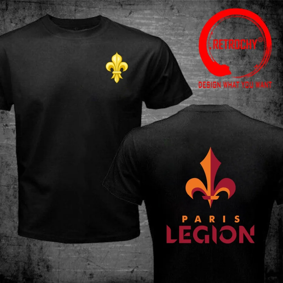 French Foreign Legio Paris Legion T Shirt Men Fashion Trendy Casual Clothing Stylish Tops Tee Shirt Leisure Tshirt Men's T-Shirt