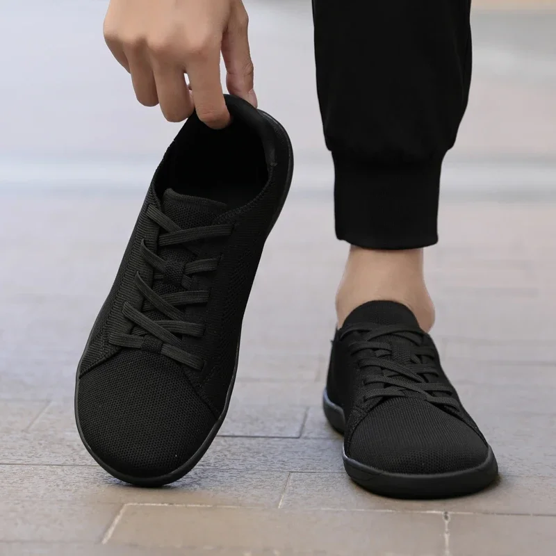 White Unisex Wide Version Minimalist Barefoot Sneakers Zero Drip Sole Best Relaxing Gym Barefoot Casual Shoes for Spring/summer