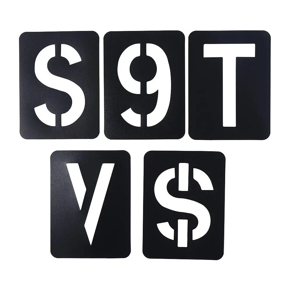 DIY Craft Stamping Hollowed Letter Stencils Kit Spray Painting Template Copying Stencils Letter Number Symbols Templates