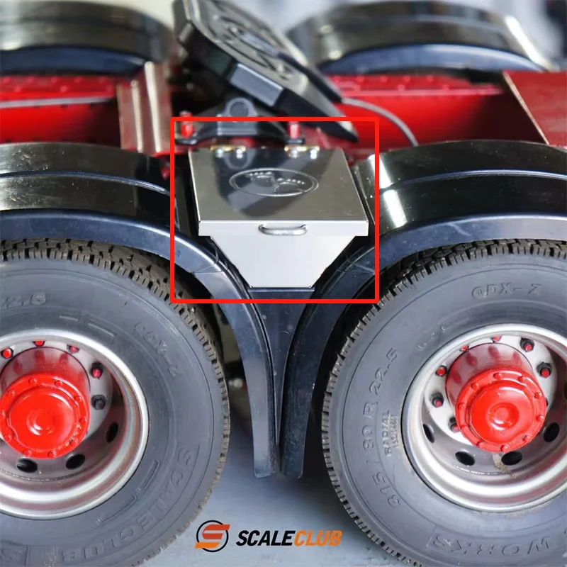 Scaleclub 1/14 Tamiya tractor truck container truck remote control model metal fender tool box