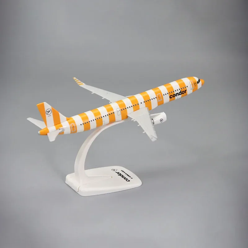 21cm CONDOR AIR Plane Model,1:200 A321 CONDOR AIR Aircraft Model,CONDOR AIR Plane Assembly Static Display Airliner Kids