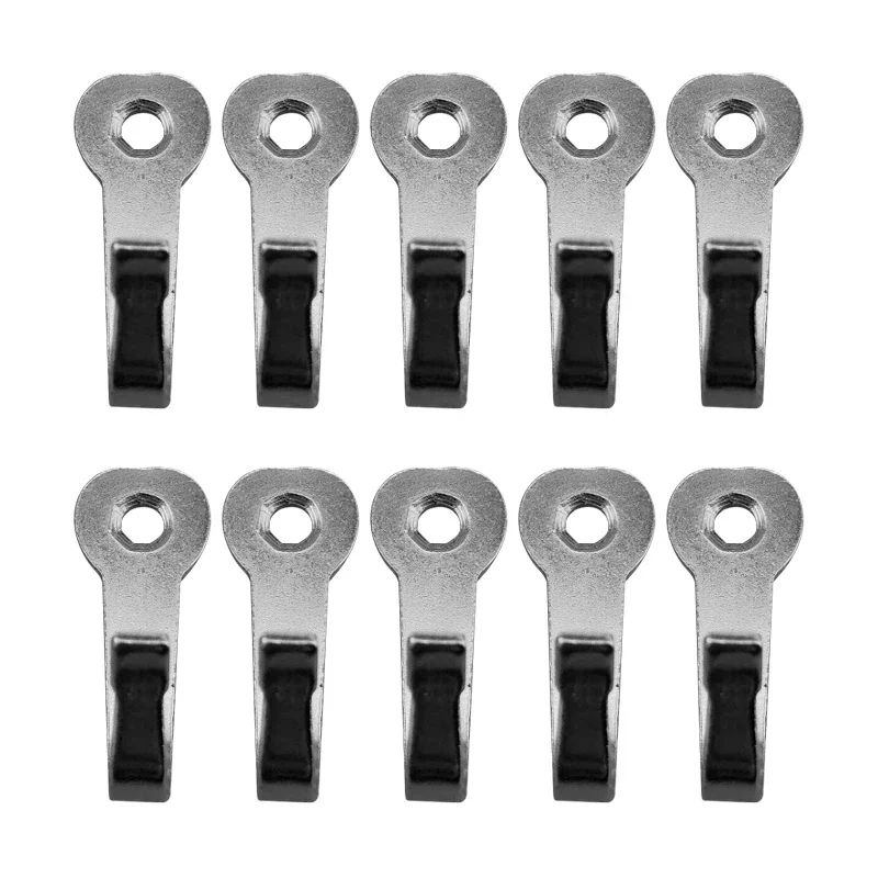 10Pcs/lot Key Hooks Hangers Black Wall Hooks Rustic Key Coat Bag Hat Hanger Rustic Clothes Hooks Wall Hanging Cloth Hanger