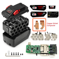 15* 21700 Case For Milwaukee M18 DIY 18V Shell Box With BMS PCB Board Charging Protection LED digital