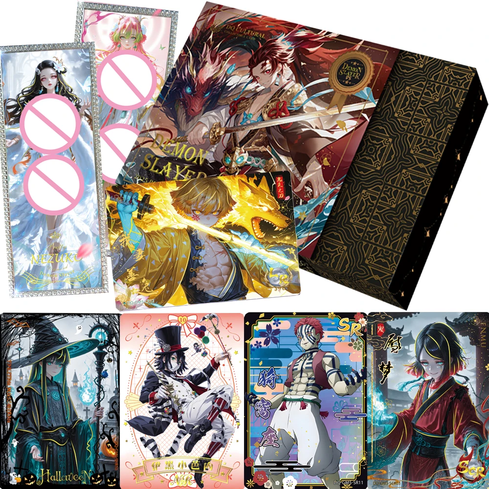 

Demon Slayer Collection Cards for Anime Enthusiast Hot Blooded IP Character High Quality Classic Battle Cards Trendy Toy Gifts