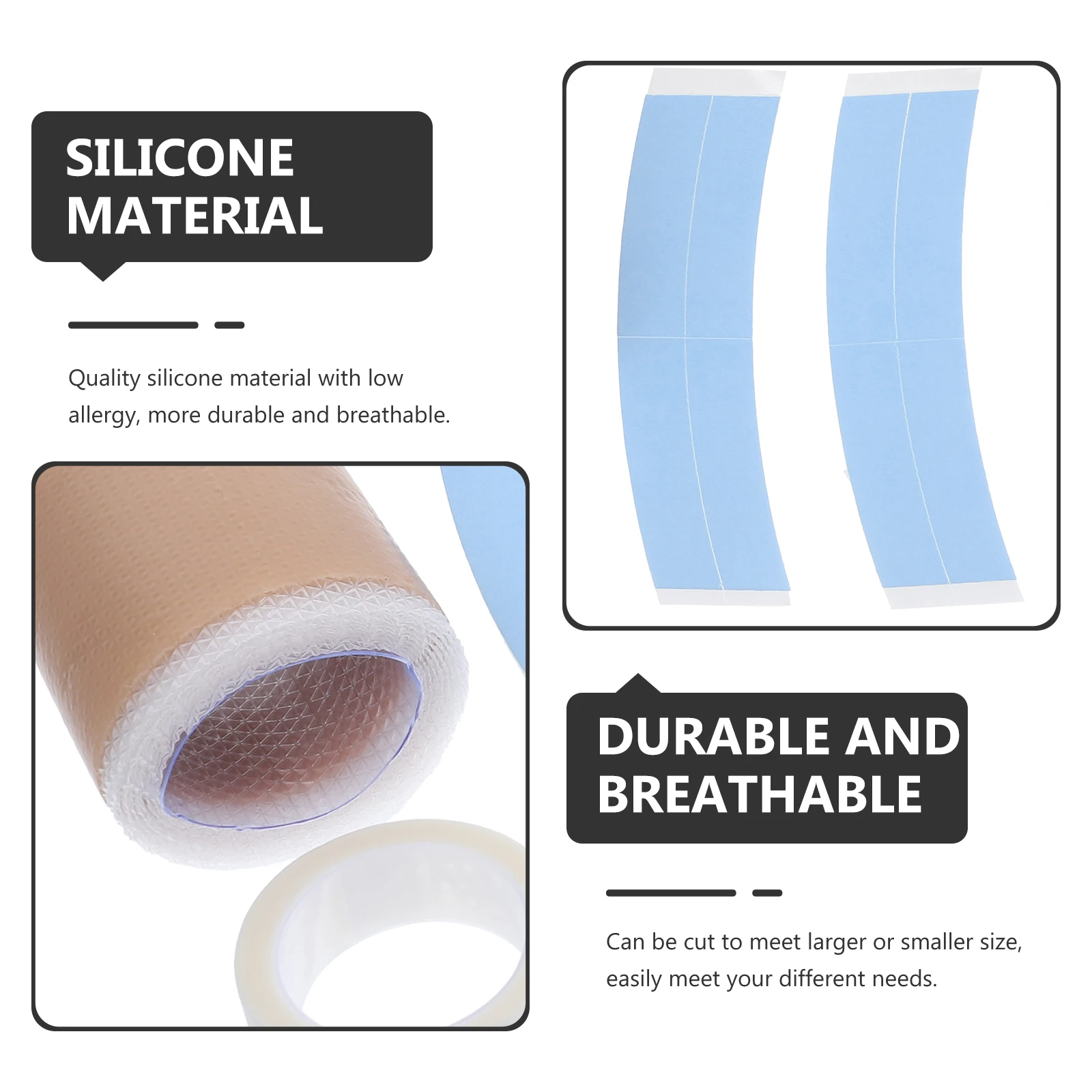 

1 Set Infant Auricle Correction Patch Protruding Ear Corrector Silicone Breathable Cuttable For Newborn Baby Kids Ear Support
