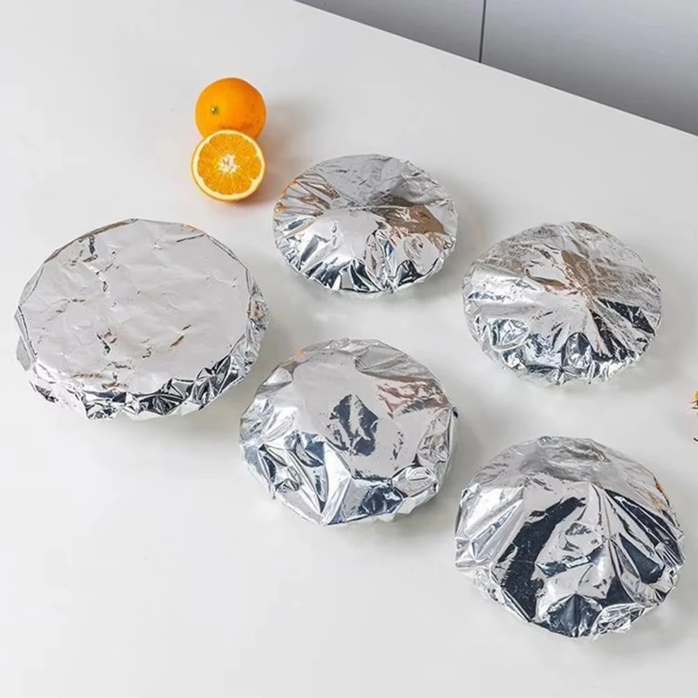 10–40 Stück wiederverwendbare Aluminiumfolie, Schüsselabdeckung, Wärmeisolierung und Wärmeerhaltung, lebensmittelechter Ofen zum Mitnehmen, Picknick – Detail 2