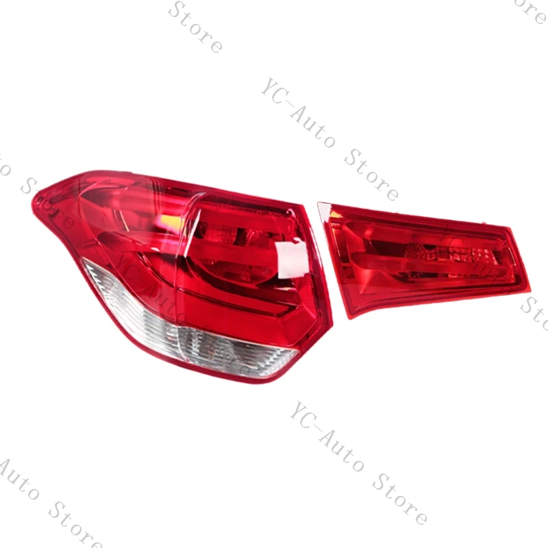 Car TailLight Rear Light Cover Brake Reversing Light Housing Accessories For Citroen C4L II 2013 2014 2015 Anti rear collision