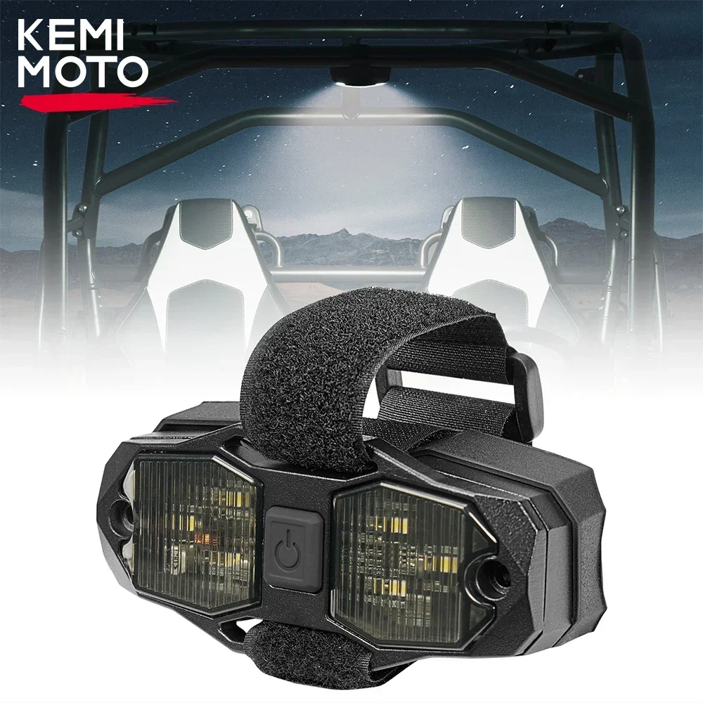 KEMiMOTO UTV Dome Light Wired Fits 1.5