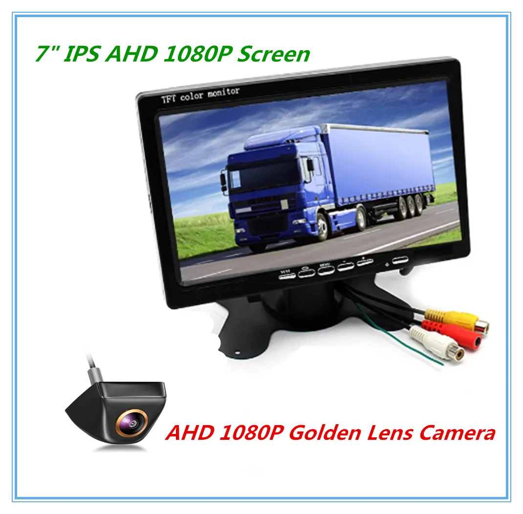 

HD 7Inch IPS AHD 1080P Screen Car Monitor With Starlight Night Vision AHD 1080P Car Rear View Vehicle Camera