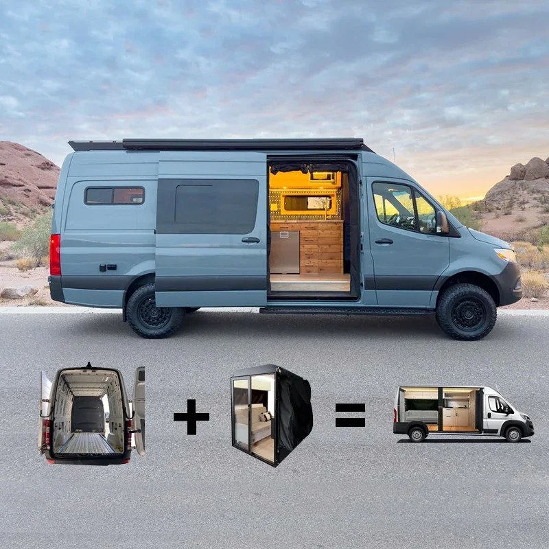 Portable VanBox Camper Kit With Detachable Kitchen and Storage Box