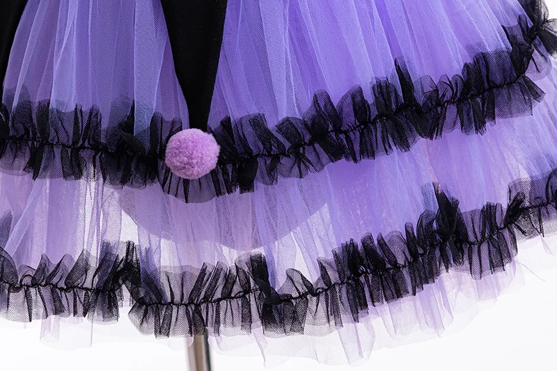 فستان فتاة من عمر 2-6 سنوات مع عصابة رأس رومبير بذلة لطيفة زي الأميرة للأطفال الرضع فساتين أرجوانية لحفلات المهرجانات 2-7 سنوات