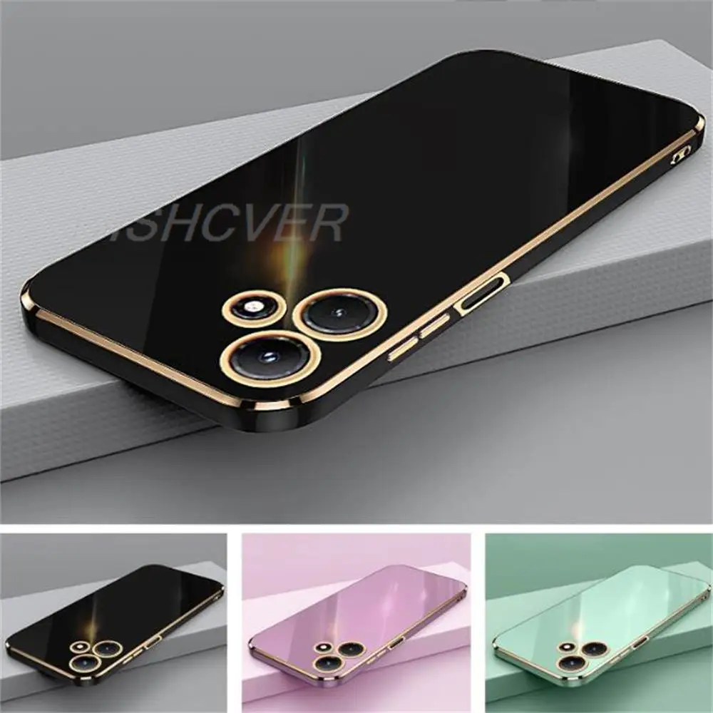 Luxury Square Plating Phone Case FOR Infinix Hot 30i 6.6\