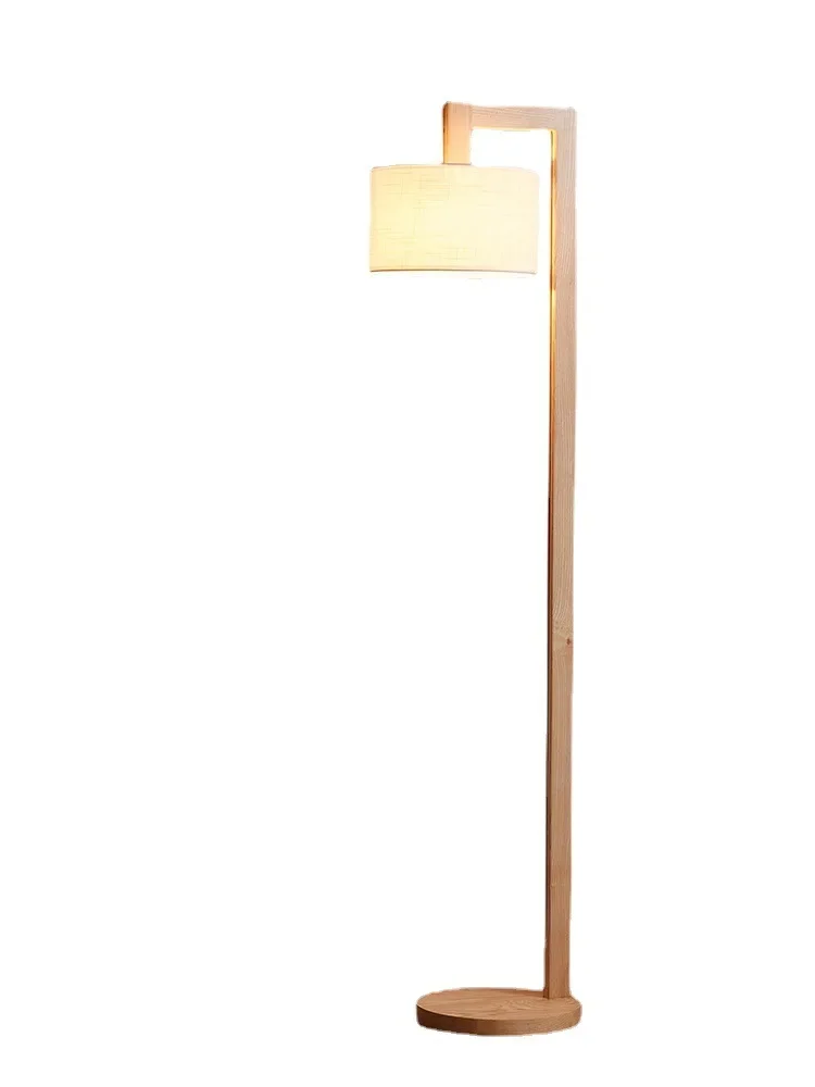 

Inverted J-shaped floor lamp, living room bedroom bedside lamp, Nordic ins style retro Chinese style