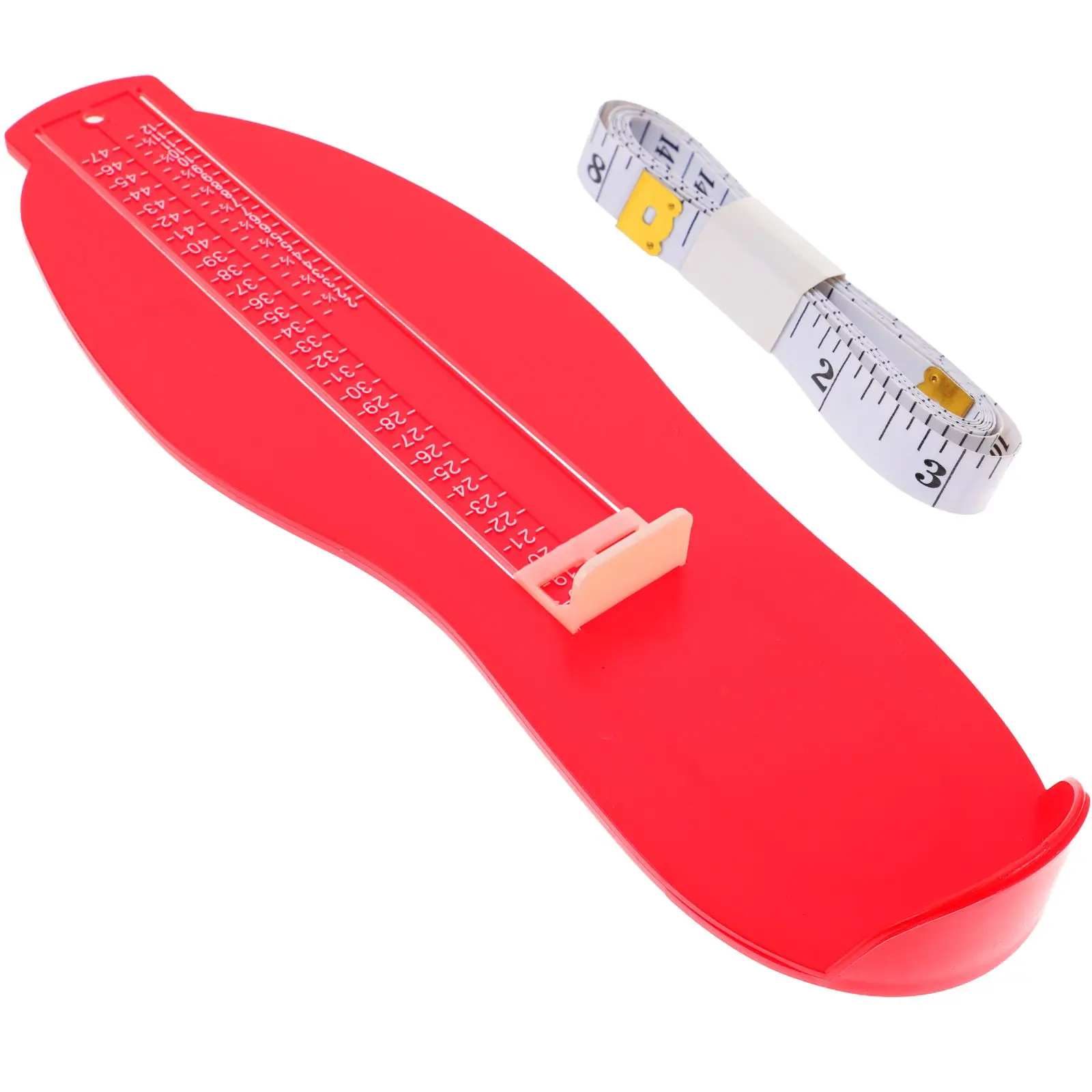 

Foot Measuring Device Measurement Adult Feet Measurements Ruler Length Gauge Red Baby