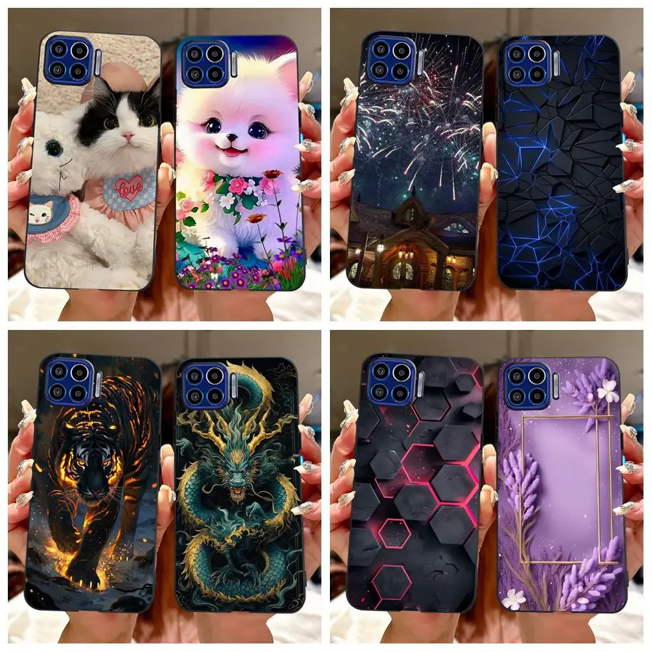 

Чехол для Motorola One 5G, крутой тигровый дракон, милый мультяшный кот, чехлы для телефонов, мягкий силиконовый противоударный чехол для Motorola One5G Fundas