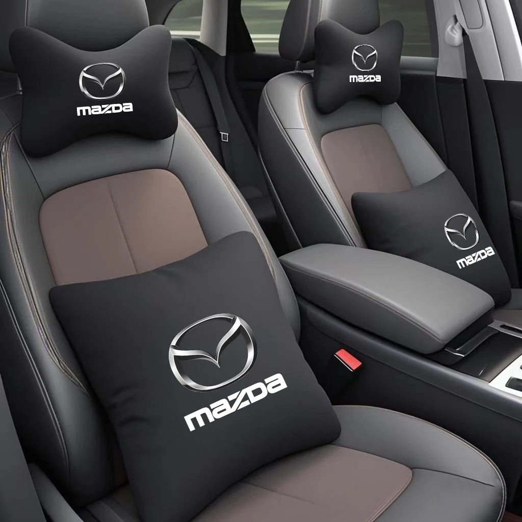 Picture 3: Car Neck Pillow Seat Headrest Lumbar Spine Protectio Throw pillow for Mazda Atenza Cx9 Cx7 Cx5 Rx8 Rx7 Mx5 Speed Axela CX30 CX3