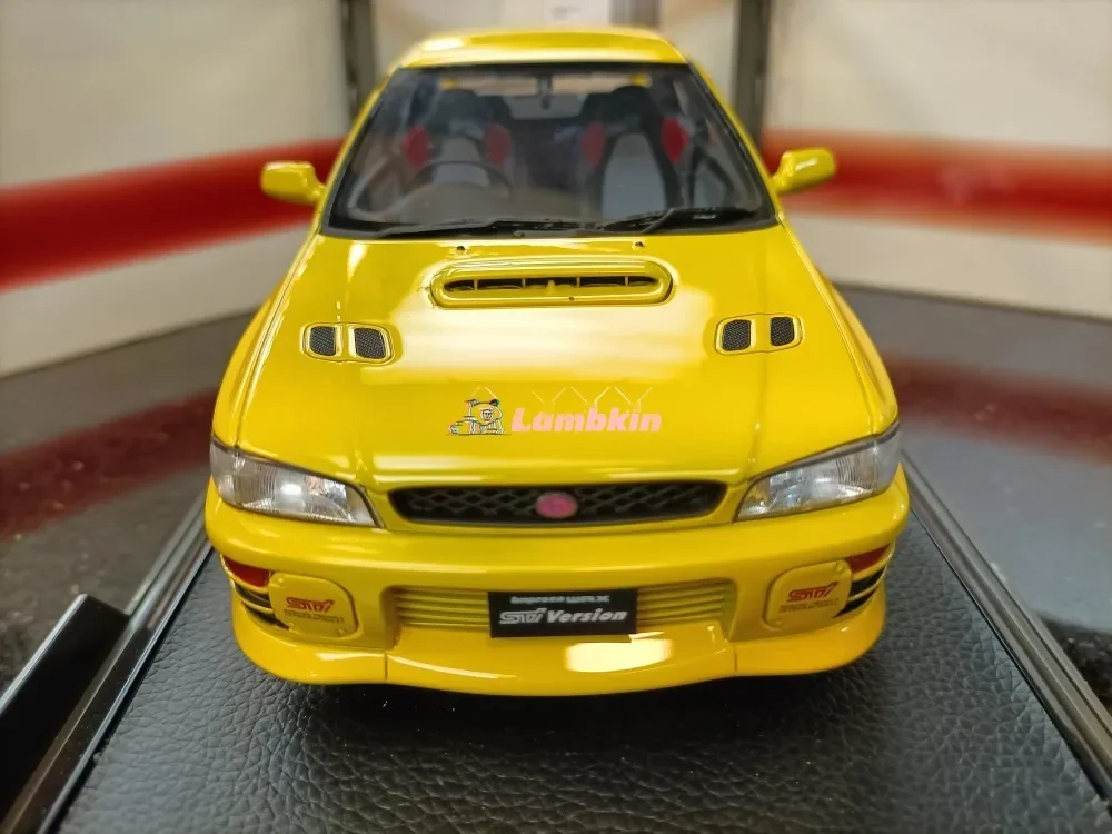 Hobby Japan 1/18 For Subaru Impreza WRX Type R STi GC8 1997 Sports Car Model Gift Miniature Collectible