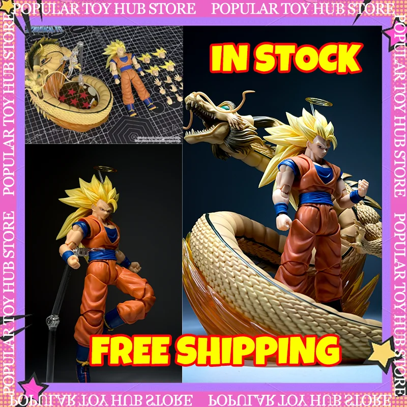 En Stock, Demoniacal Fit DBZ SSJ3 Goku Dragon Fist Burst, Figura de Acción Articulada de 6 Pulgadas, Modelo de Anime, Juguete Coleccionable, Regalo