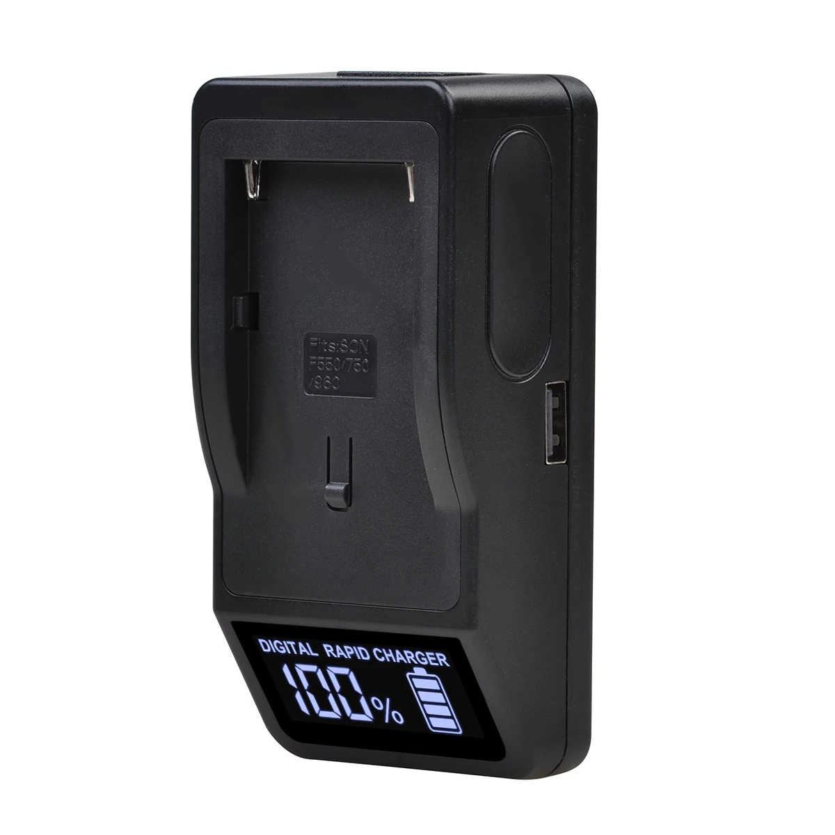 AsperX LED Display Rapid Charger for Sony NP F970 F960 F750 F550 FM50 FM500H F570 QM91D CCD-RV100 TRU47E and mobile phones
