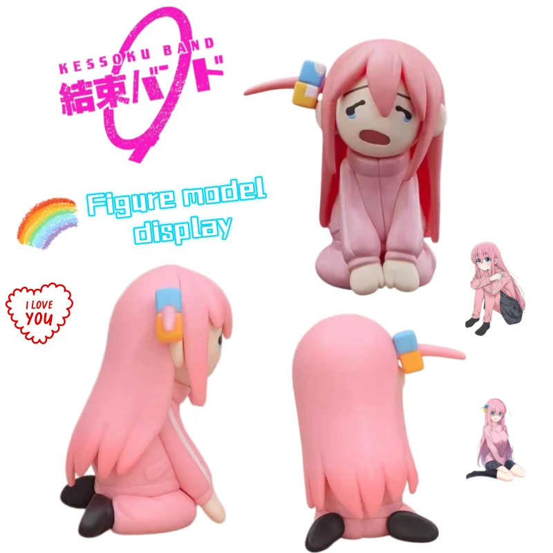 

New Bocchi the Rock Gotoh Hitori Sitting Posture Hand-made Model Desktop Decoration High Color Value Creative Personality Gift