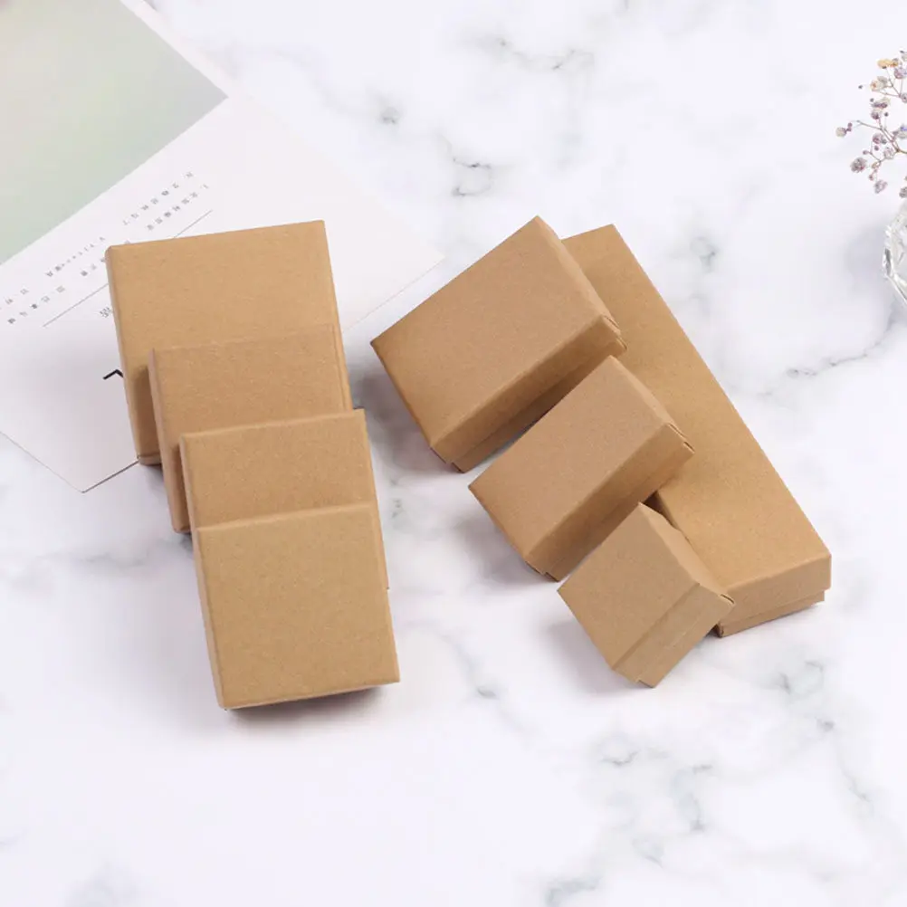 

Набор из 6 мини-шкатулок для украшений: портативные футляры для хранения серег, ожерелий, колец, подвесок, браслетов с губчатым вкладышем для путешествий