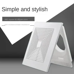 1 pz ABS diffusore quadrato condizionatore d'aria presa d'aria soffitto soffitto nuova presa d'aria soffitto condotto di scarico sfiato cappa di ventilazione