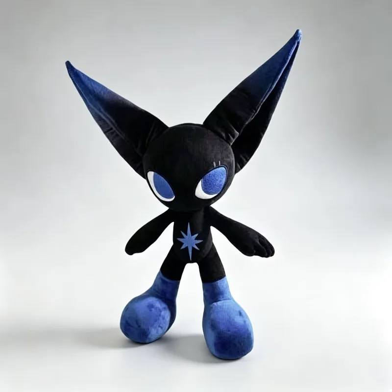 

X2HOMME MOOS Alien Cat Plush Toy Soft Stuffed Doll with Posable Ears Kawaii Anime Star Plushie for Fans Birthday Gift Home Decor