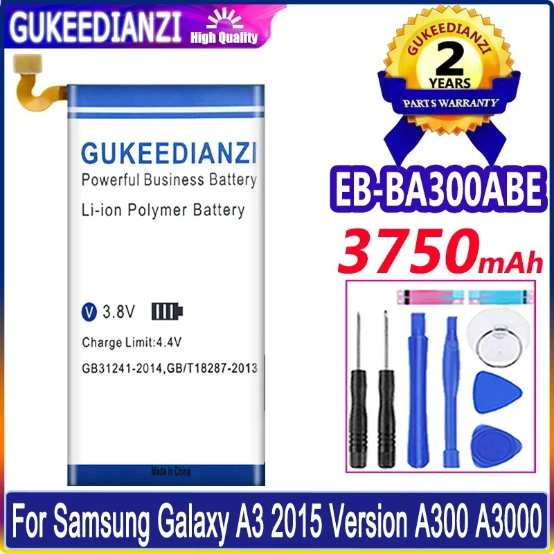 

EB-BA300ABE 3750mAh Mobile Phone Battery For Samsung Galaxy A3 A300 SM-A300F SM-A300FU A3000 A3009 A300X + Track NO.