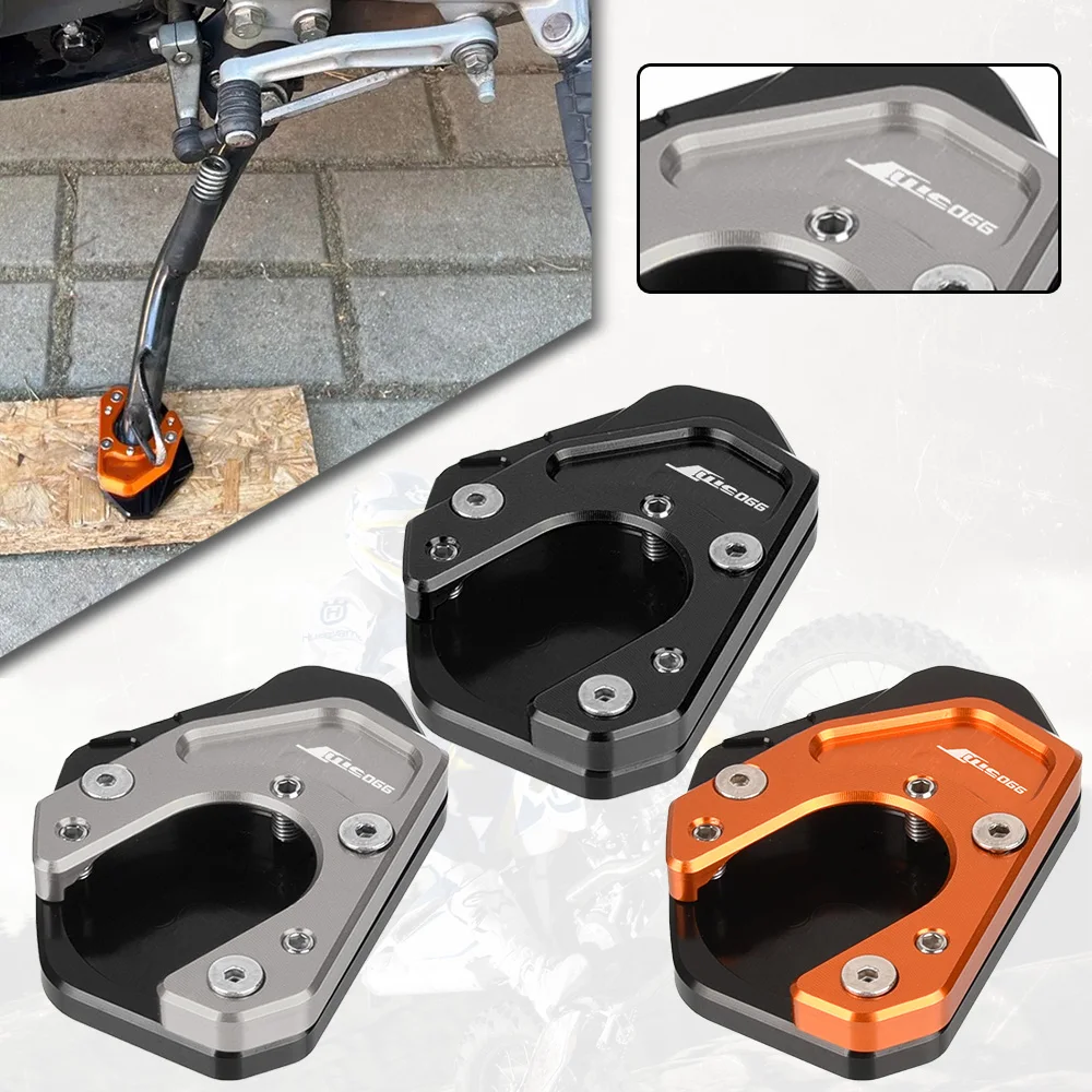 

2025 2024 2023 2022 Motorbike Accessories Kickstand Plate Pad Side Stand Enlarge For 990 SMT 990SMT 2009 2010 2011 2012 2013