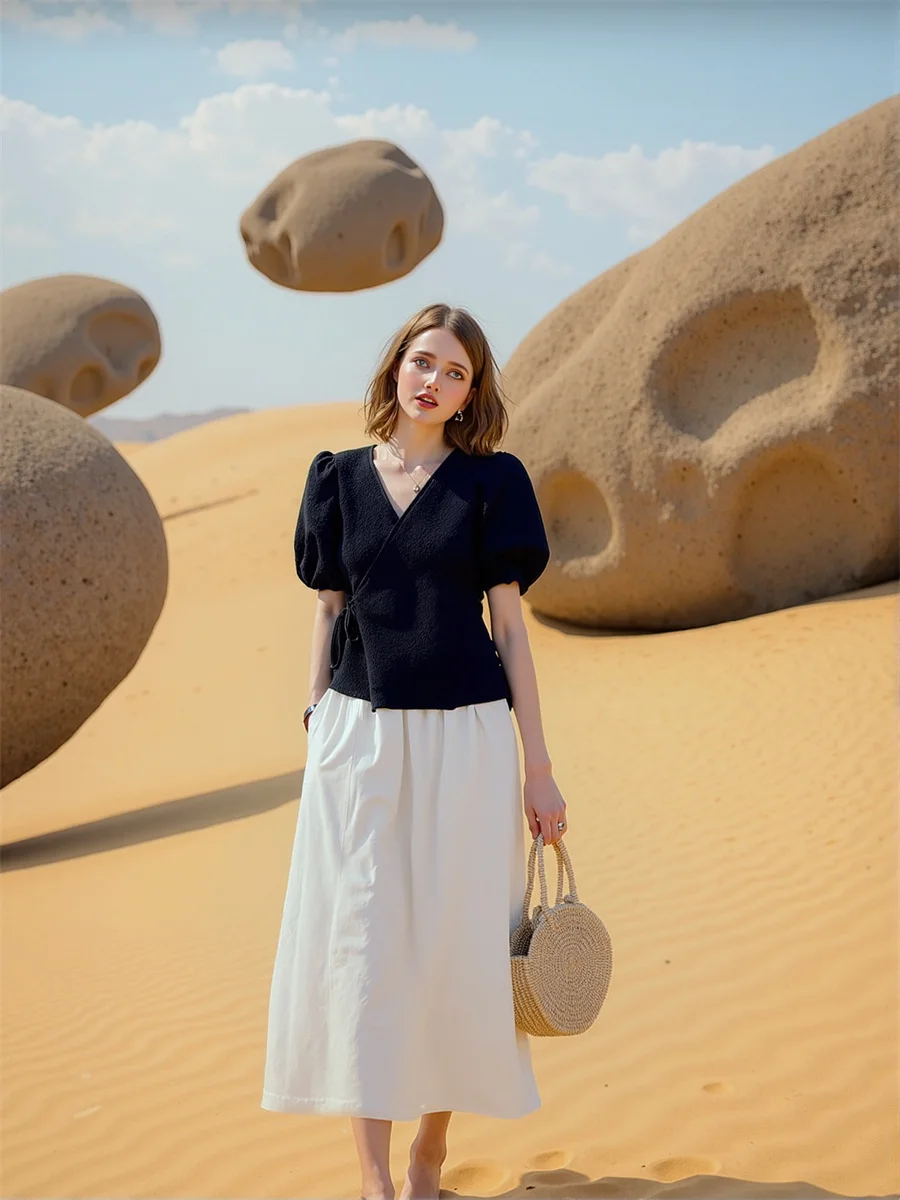 

Шикарные элегантные молодежные женские блузки с v-образным вырезом, корейские хлопковые модные осенние длинные женские оверсайз с короткими рукавами, вечерние, большие размеры, формальные