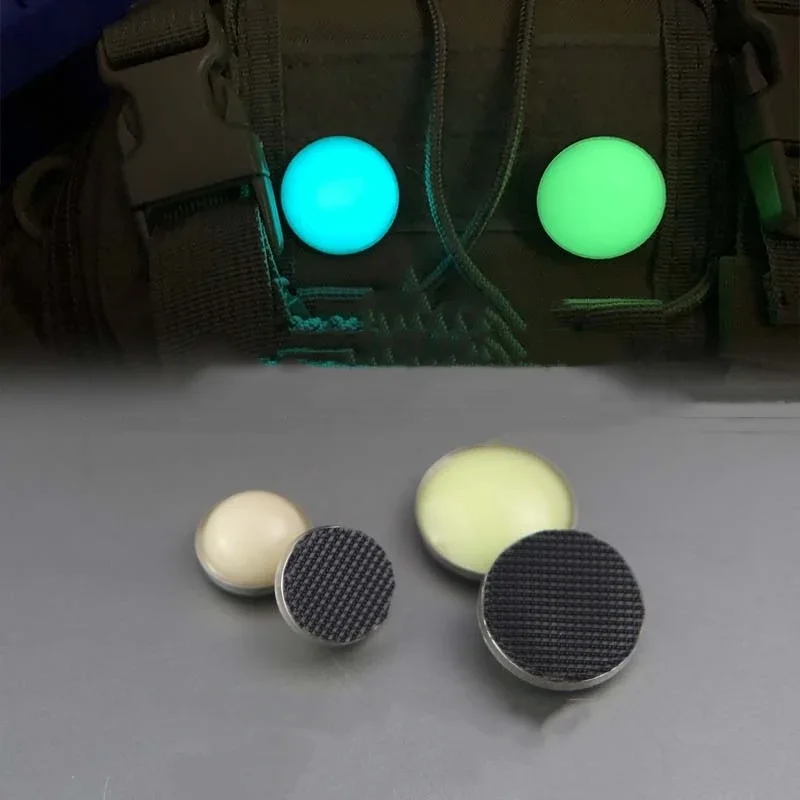 

Mini Circular Rare Earth Luminous Module Morale Badge Tactical Helmet Glow Hook&loop Patches Backpack Decoration Sticker