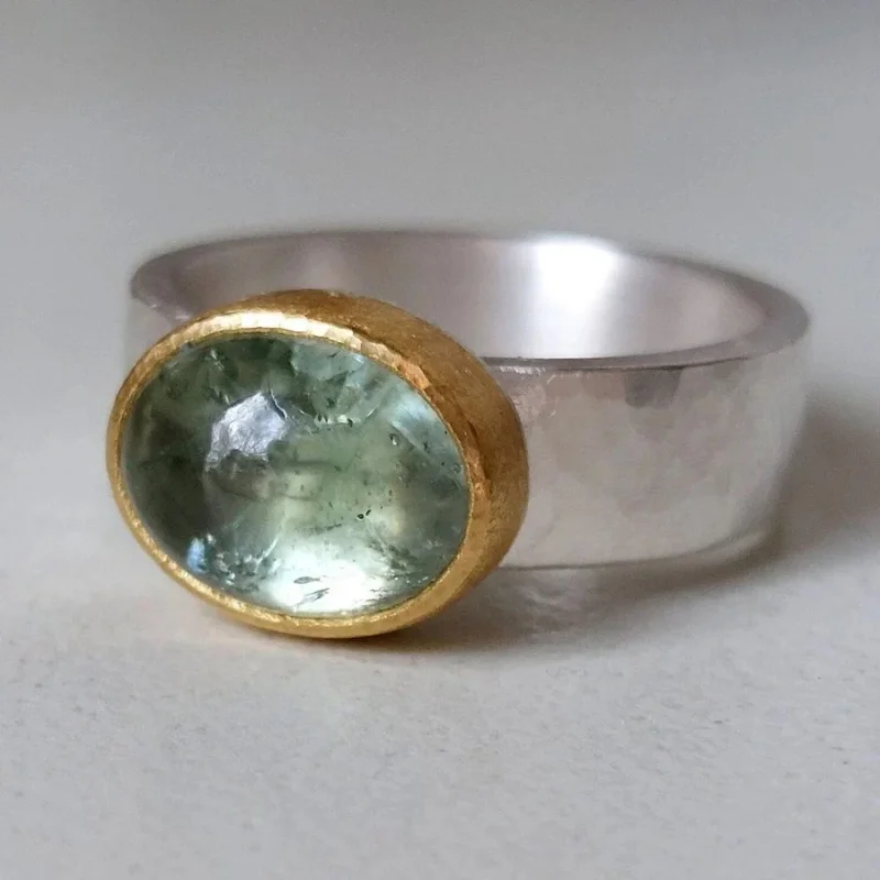 

New Double Color Simple Inlay Green Color Zircon Hoop Rings For Women Engagement Birthday Gift Accessories Custom Jewelry