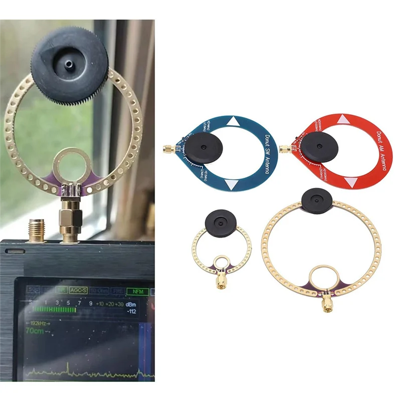 ABMF-Mini Transceiver Loop Antenna With Enhanced PCB For Optimal Reception Of AM MW/SW/UV/UHF/VHF/FM Radio