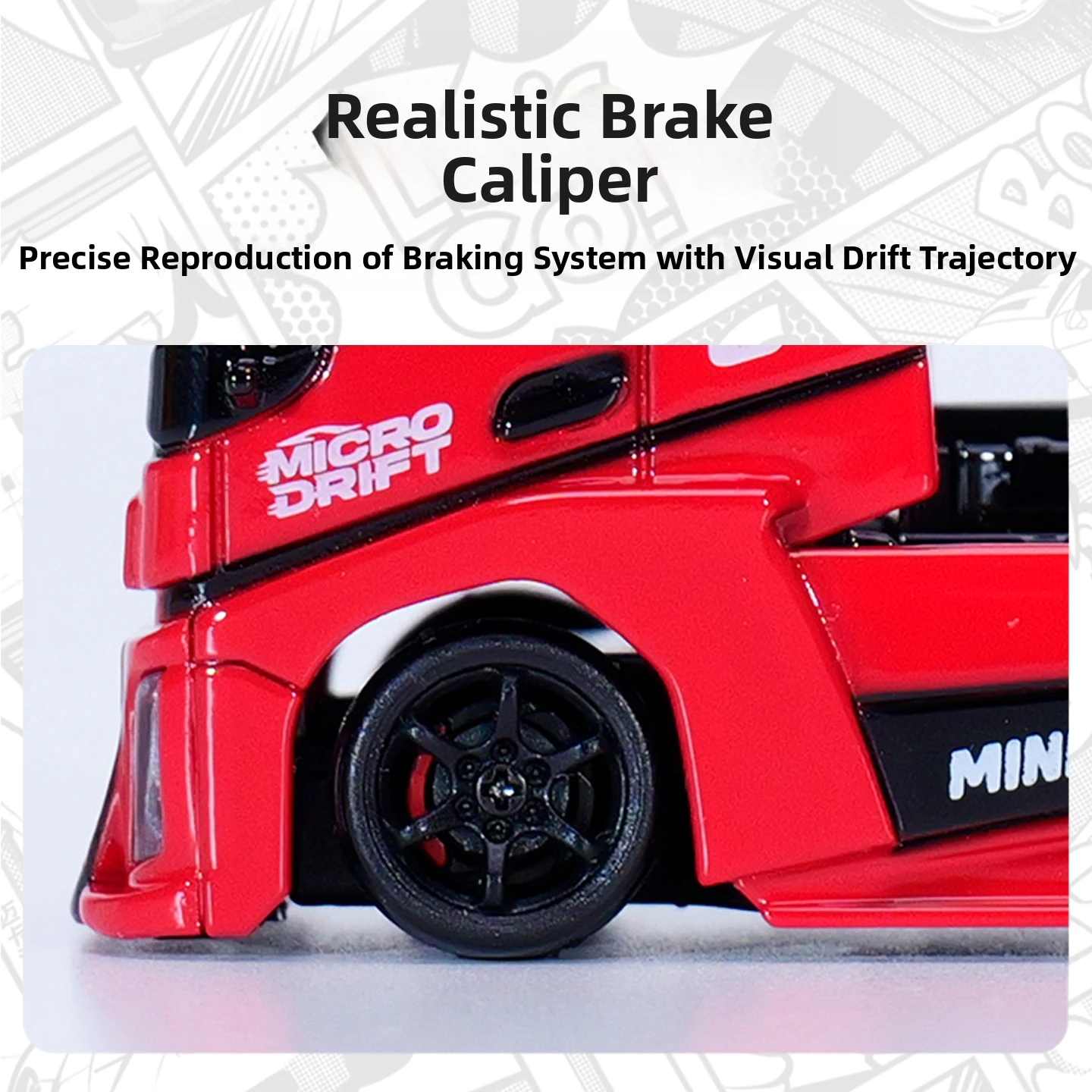 

1:87 Mini Remote Control Car, Quad-Road Racing Vehicle, Drifting, High-Speed Electric RC Remote Control Car, Toy Truck, Cargo Tr