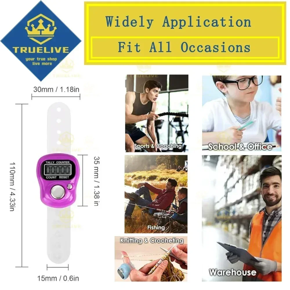 【Wholesale More Cheaper】Mini Electronic Finger Counter Hand Tally Clicker Counter Ring Digital Counters Knitting Row Counter