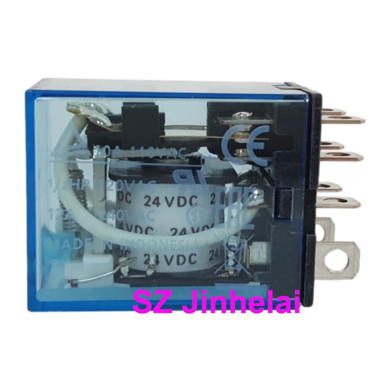 10pcs Authentic Original  Omron LY2N-J(LY2NJ) 8Pins Relays 10A 24VDC 220VAC 12VDC 24VAC 110VDC 110VAC 48VDC 12VDC