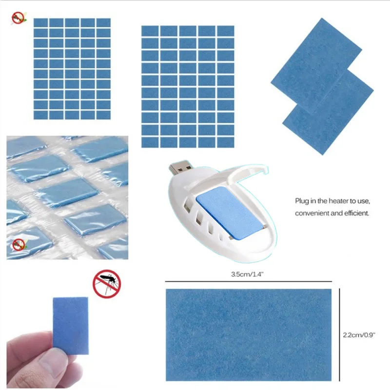 Repelente eléctrico de mosquitos, pastillas antimosquitos, Control de plagas No tóxicas, 60/90/120 piezas