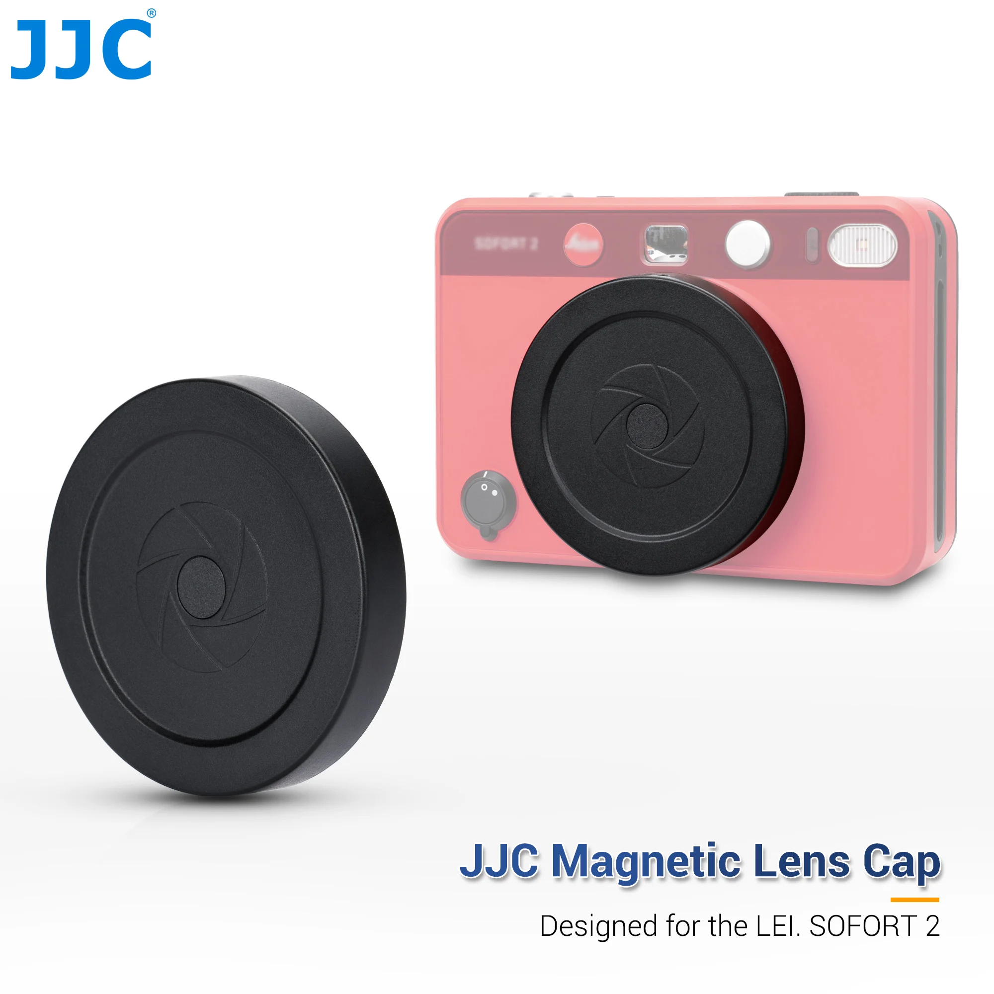 JJC Magnetic Lens Cap for the Leica SOFORT 2 Camera Lens Cap Cover Protect lens With Anti-lost Rope