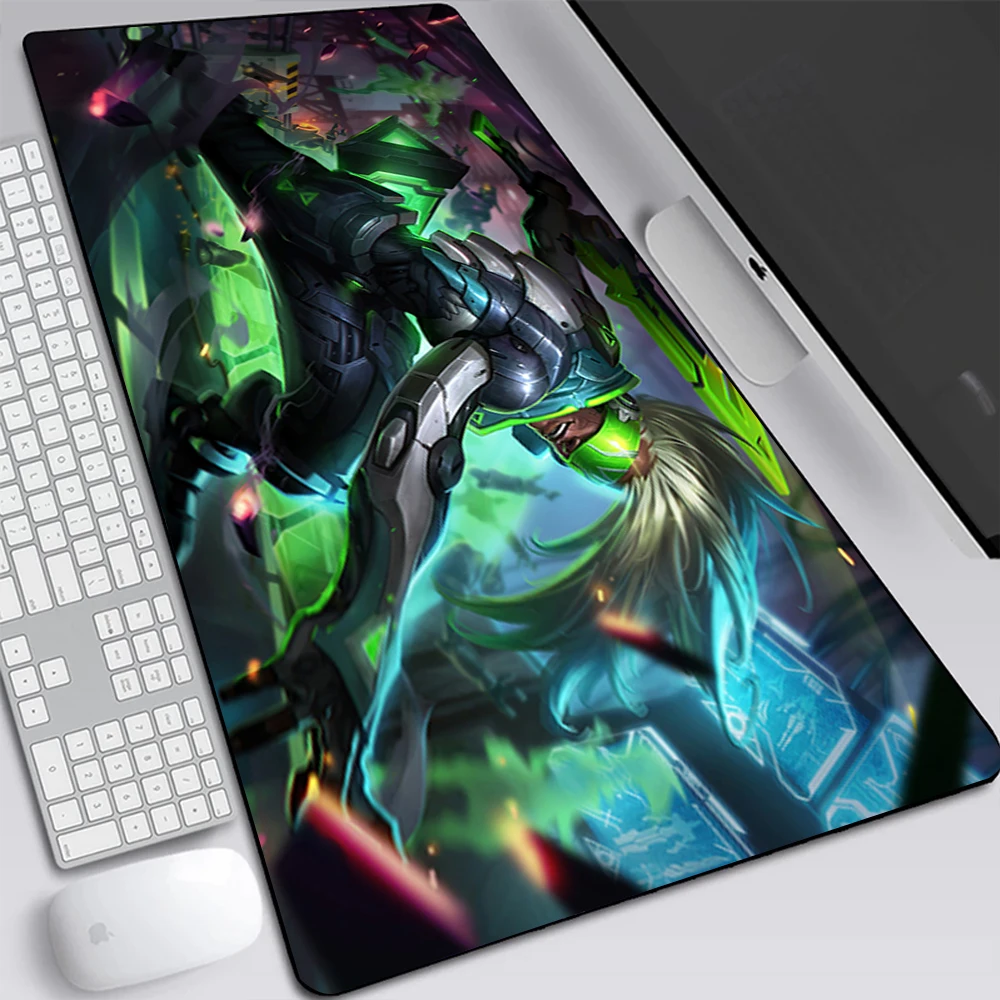 Imagem -04 - League of Legends Ekko Grande Jogo Mouse Pad Computador Portátil Mousepad Teclado Tapete de Mesa pc Gamer Mouse Tapete de Escritório Mausepad