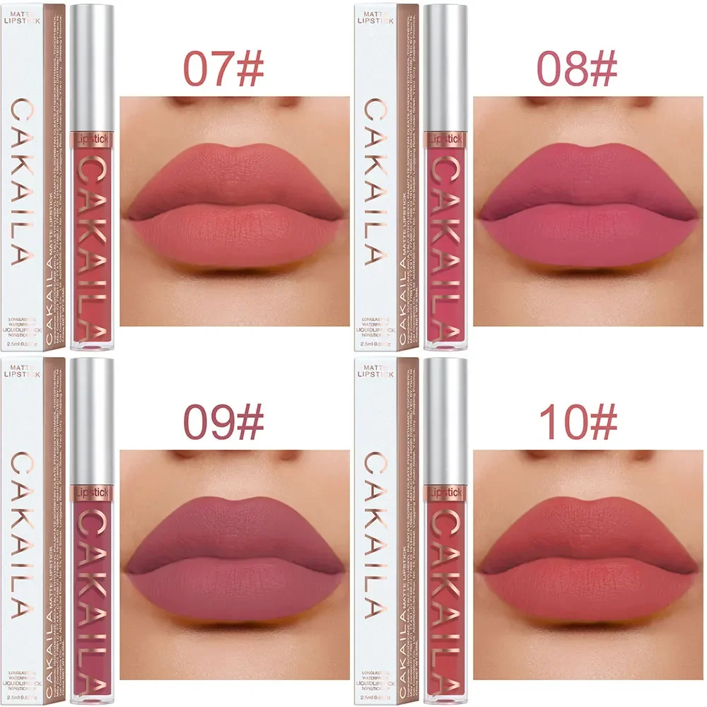 18 Farben Matt Lipgloss Großhandel Günstiger flüssiger Lippenstift Make-up Lippenfarbe Batom Langlebig Sexy Rot Rosa Nude Lipgloss Bulk