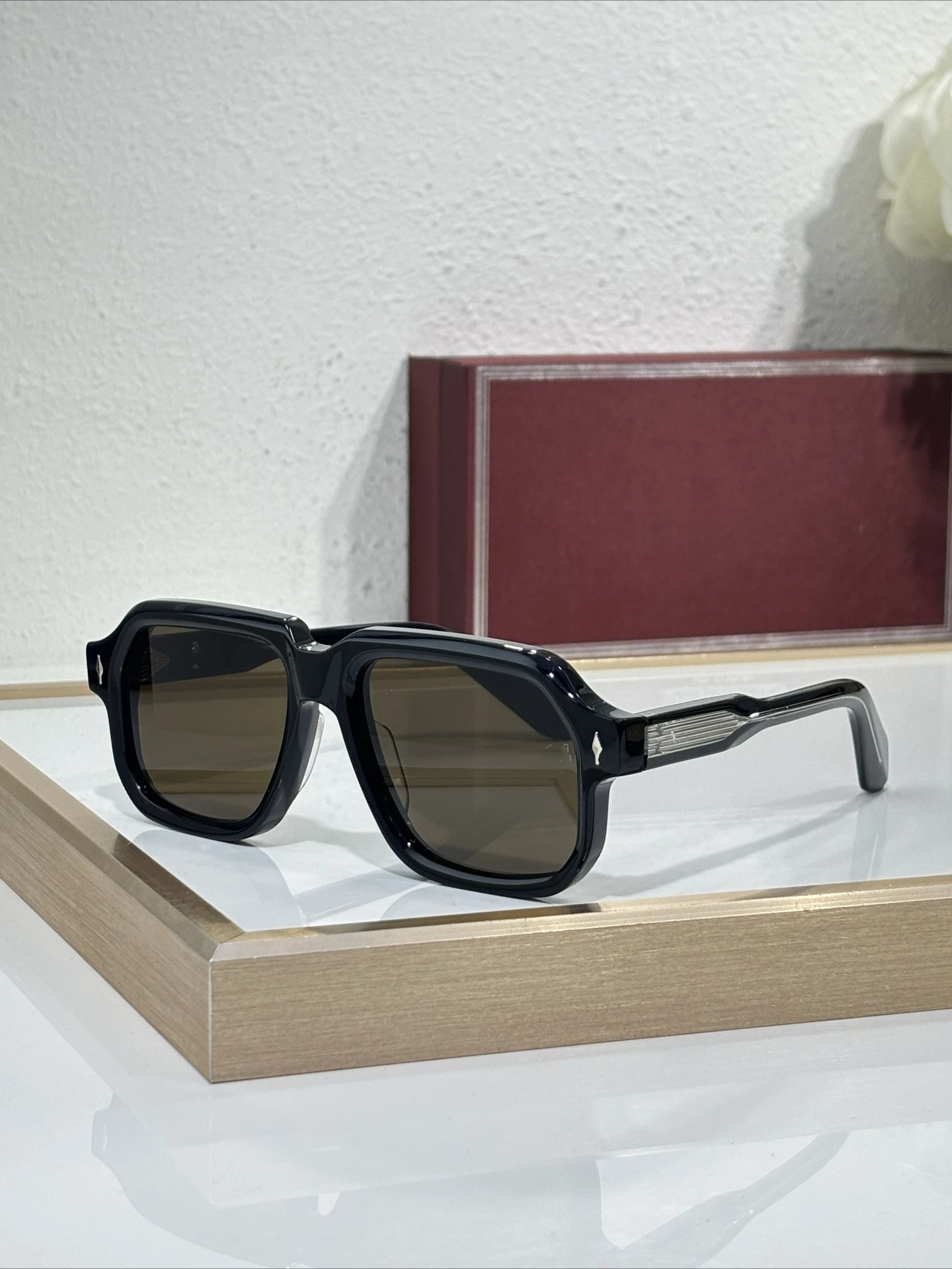 2026 Men Women CHALLENGERI Gradient Acetate Sunglasses Square Double Bridge UV Protection Luxury Shades Eyewear