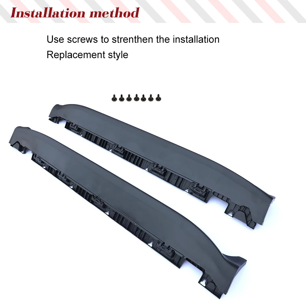 Car Side Sirts For Mercedes Benz GLC Class GLC60 GlC300 GLC 63 AMG 2015-2019 Car Side Bottom Side Skirt Extension Body Apron