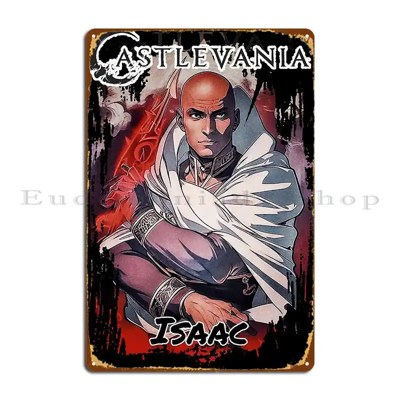 Castlevania Isaac-letreros de Metal, decoración de hierro para cine, pared, cartel de estaño personalizado