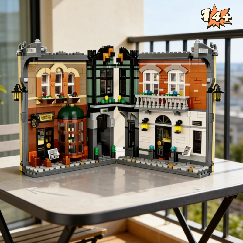 

1359Pcs Book Nook Assemble Toy Model Building Blocks Home Building Decoration Children Birthday Christmas Gift Compatible